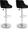 Two black bar stools are shown against a white background. Náhled obrázku produktu