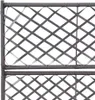 vidaXL Zvýšený záhon s mřížkou 2 květináče 58×30×107cm Poly Náhled obrázku produktu 4