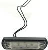 A single product shot of a white LED marker light with two black wires extending from the top. Produktbild-Vorschau