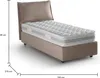 Einzelbett Dcrnigo, Containerbett mit Stoffbespannung, 100% Produktbild-Vorschau 3