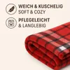 Betz Kuscheldecke MODENA 150x200cm Farbe Karo rot Produktbild-Vorschau 5
