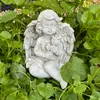 Grabengel Engel Grabschmuck Schutzengel mit Rose im Arm Produktbild-Vorschau 1
