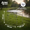 Acra campingový skládací stůl C3S - hliník 70x70x70cm Náhled obrázku produktu 4