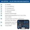 Scheppach Werkzeugkoffer TB90 - 88-tlg. | Biteinsätze & Produktbild-Vorschau 5