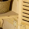 Outsunny Gartenschrank Holz Geräteschuppen 4 Fächer mit Produktbild-Vorschau 9