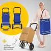 Chariot de courses pliable ELONEO, chariot de courses avec Voir les images du produit 9