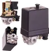 A collage of three different views of a pressure switch for an air compressor. Produktbild-Vorschau
