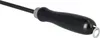 A black-handled steel poker for a fireplace. Anteprima dell’immagine prodotto