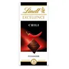 A product shot of a Lindt Excellence Chili chocolate bar packaging. Produktbild-Vorschau