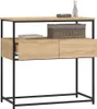 vidaXL Konzolový stolek Sonoma dub 75 x 40 x 75 cm materiál Náhled obrázku produktu 3