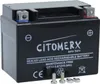 A black sealed lead-acid rechargeable battery with branding and specifications printed on it. Produktbild-Vorschau