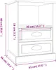 vidaXL Noční stolky 2 ks černé 43x36x60 cm Náhled obrázku produktu 8
