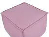 BELIANI Pouf Rosa Baumwolle 50 x 50 cm mit EPS-Perlen Produktbild-Vorschau 6