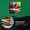 Coloray Uhr auf Leinwand 30x30 cm Wand Uhr Dekoration Produktbild-Vorschau 5