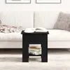 vidaXL Couchtisch Schwarz Eichen-Optik 40 x 40 x 42 cm Produktbild-Vorschau 2