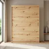 Masseno Schiebetürenschrank TELA 120/205/60cm 2-türig Eiche Produktbild-Vorschau 3
