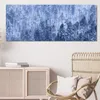 DEQORI Hybrid Leinwand Bild 150x60 cm 'Winterwald in Weiß' Produktbild-Vorschau 4