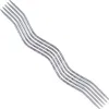 A set of knitting needles arranged in a wavy pattern on a white background. Produktbild-Vorschau