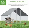 Hühnerstall aus Stahl mit Deckel - 4-6 Hühner, 300x200x200 Produktbild-Vorschau 5