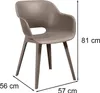 Allibert by Keter Fauteuil de jardin Akola, cappuccino, set Voir les images du produit 20
