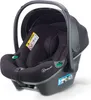 A black baby car seat with a gray handle, shown from a slightly elevated front-left angle on a white background. Produktbild-Vorschau
