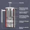 VonShef Caffettiera a Pressa Francese da 3 Tazze, 350 ml, Anteprima dell’immagine prodotto 2