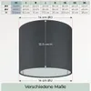 Wogati® Premium Lampenschirm E14/E27 Baumwolle|Farbe: Produktbild-Vorschau 3