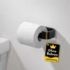 Bürstenking Toilettenpapierhalter ohne Bohren – moderner Produktbild-Vorschau 1