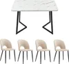 A dining table with four chairs. Produktbild-Vorschau