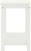 A simple white side table viewed from the front. Produktbild-Vorschau