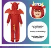 Amscan Kinderkostüm Drache Junior, Polyester, rot/gelb, Produktbild-Vorschau 4