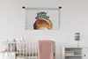 MuchoWow® Wandteppich Wandbehang Tiara traf ein glückliches Produktbild-Vorschau 2