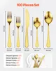 VEVOR 60-teiliges Goldbesteckset, lebensmittelechtes Produktbild-Vorschau 7