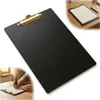 Clipboard drewniany CZARNA podkładka A4 ze ZŁOTYM klipsem Podgląd zdjęcia produktu 1