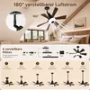 E27 Deckenventilator mit Beleuchtung Fernbedienung, Leise Produktbild-Vorschau 7