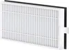 A white pleated air filter with a black border is shown against a white background. Anteprima dell’immagine prodotto