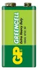 GP Batteries Greencell 9V, Batteria monouso, 9V, Cloruro di Anteprima dell’immagine prodotto 2