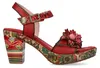 Laura Vita Damen Sandalette Blüte Schmuckstein Kork NELLAO Produktbild-Vorschau 5