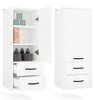 Schmaler Badezimmer-Wandschrank LUCENZA - weiß Produktbild-Vorschau 3