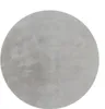 A round, gray rug on a white background. Produktbild-Vorschau
