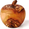 Dose in Apfelform aus Olivenholz 10 cm Produktbild-Vorschau 1