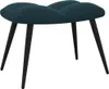 vidaXL Fauteuil relax avec pouf Bleu velours Voir les images du produit 15