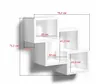 Scaffale da parete bianco 78x71 cm – Scaffale sospeso Anteprima dell’immagine prodotto 4