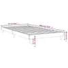 vidaXL Bettgestell ohne Matratze Braun Eiche 90x200 cm Produktbild-Vorschau 7