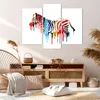 Bild auf Leinwand - Leinwandbild - Zebra Detail digital Produktbild-Vorschau 7
