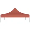 vidaXL Tetto della tenda per feste 3x3 m rosso terracotta Anteprima dell’immagine prodotto 8