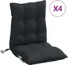 vidaXL Niedriglehner-Auflagen 4 Stk. Schwarz Oxford-Gewebe Produktbild-Vorschau 4
