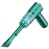 A green handheld vacuum cleaner is shown against a white background. Produktbild-Vorschau