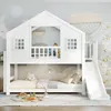 OKWISH Lit Superposé Enfant 90x200 cm - Lit Cabane avec Voir les images du produit 2