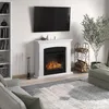 Cheminée électrique décorative "Helmi" Blanche - Powerflame Voir les images du produit 4